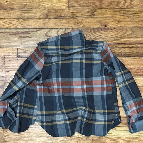 Pendleton Plaid Button-Up Shirt - Black, Gray, Brown - Picture 3 of 3